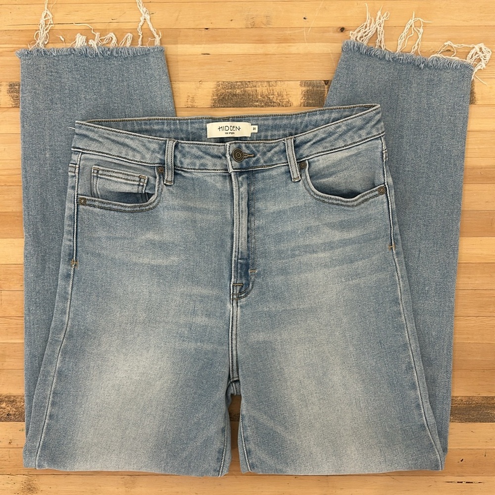 Women’s HIDDEN High-Waist, Straight Leg Jeans, Size 31